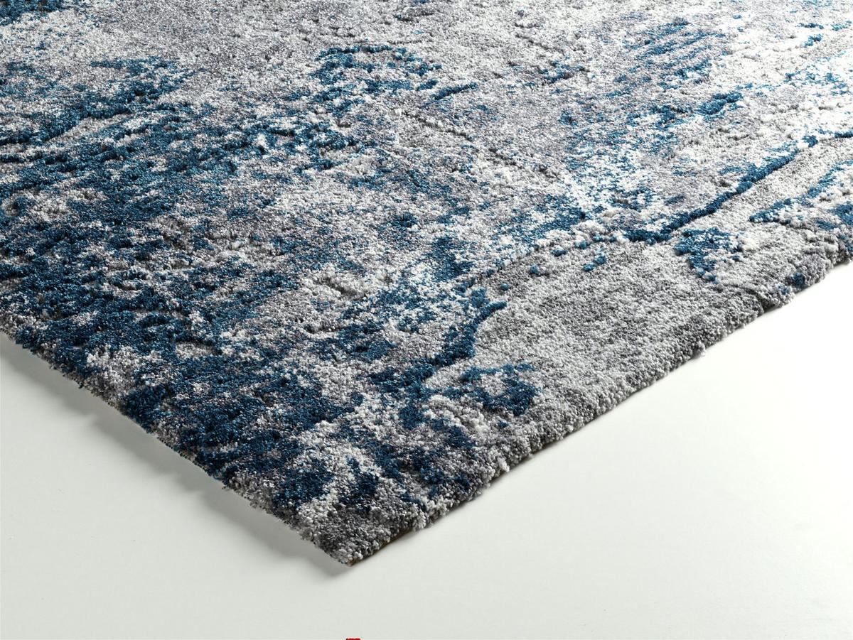 WEBTEPPICH 80/150 cm Juwel Liray  - Petrol/Grau, Design, Textil (80/150cm) - Novel