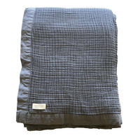 PŘEHOZ NA POSTEL, bavlna, 180/260 cm - šedá, Basics, textil (180/260cm) - Svanefors