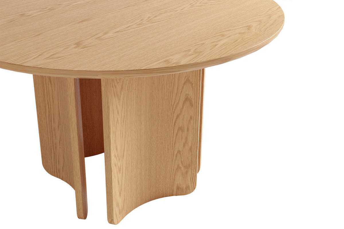 ESSTISCH 120/120/76 cm Echtholz, Nachbildung  Holzwerkstoff rund Eiche Bianco  - Eiche Bianco, MODERN, Holzwerkstoff (120/120/76cm) - Schöner Wohnen