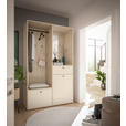 GARDEROBE 4-teilig  in 120/200/50 cm  - Kaschmir/Eichefarben, Design, Glas/Holzwerkstoff (120/200/50cm) - Xora