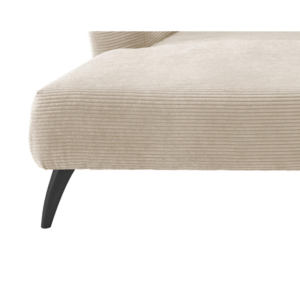 Thumbnail - Mid.you Ecksofa, Beige, Holz, Textil, Buche, Fichte, Kiefer,Buche, Uni, 4-Sitzer, Füllung: Schaumstoff, Ottomane links, ...