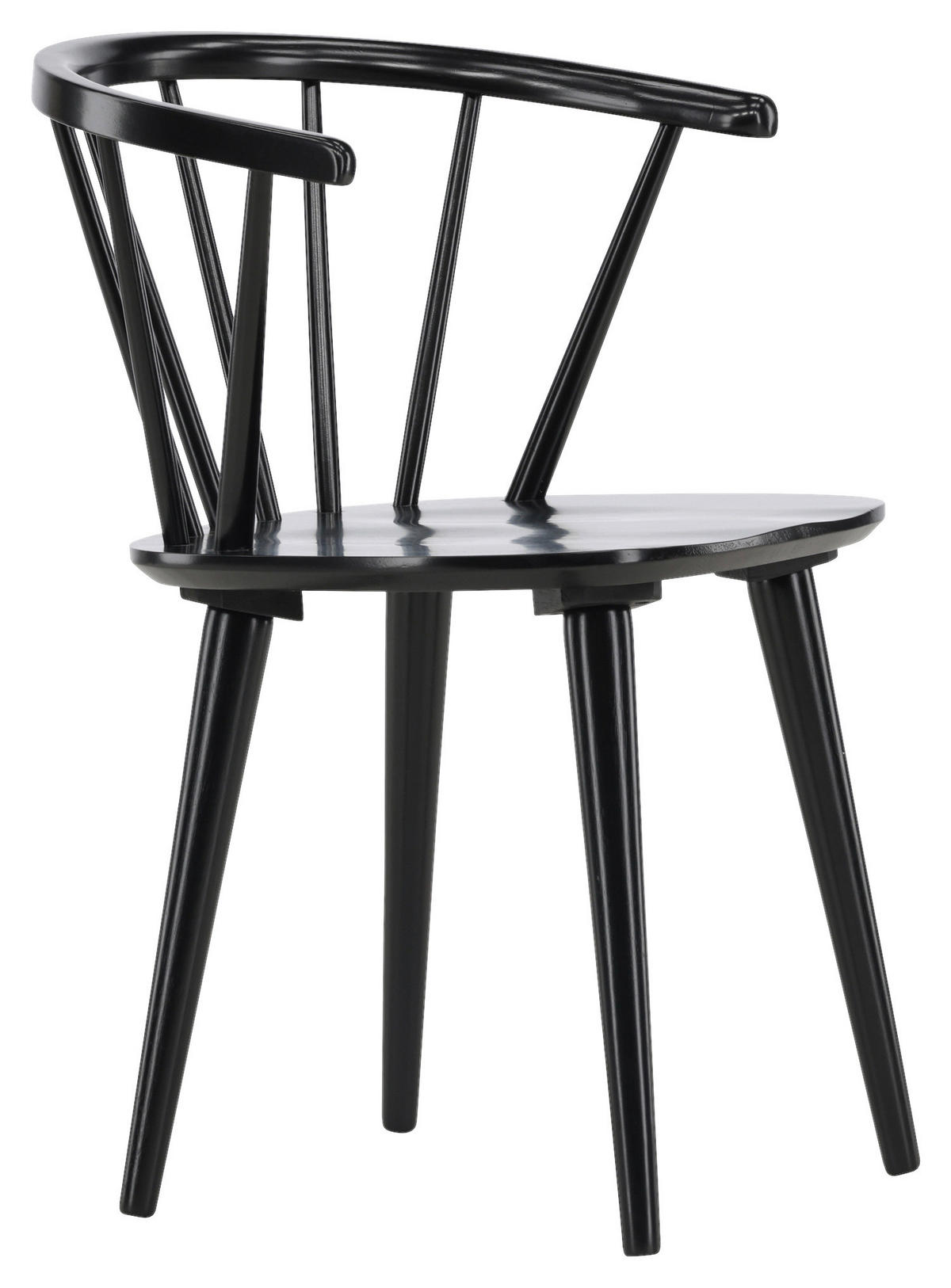 STUHL-SET 2 Stück  in  - Schwarz, Design, Holz (55/75/53cm) - Livetastic