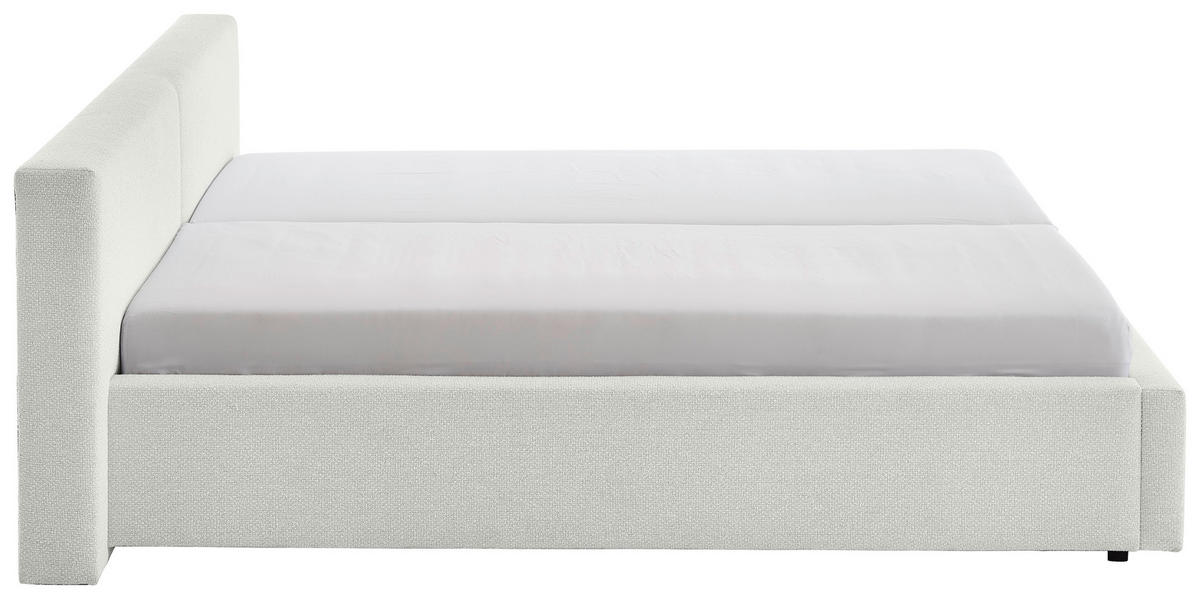 POLSTERBETT 240/200 cm,  in Weiß,  - Weiß, Basics, Textil (240/200cm) - Boxxx