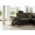 ECKSOFA in Mikrofaser Fango  - Wildeiche/Fango, KONVENTIONELL, Holz/Textil (236/286cm) - Voleo