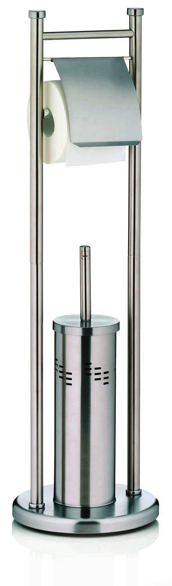 WC-BÜRSTENGARNITUR - Basics, Kunststoff/Metall (22/77.5cm) - Kela