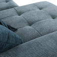 ECKSOFA Blau, Petrol Flachgewebe  - Blau/Petrol, KONVENTIONELL, Holz/Textil (190/270cm) - Carryhome