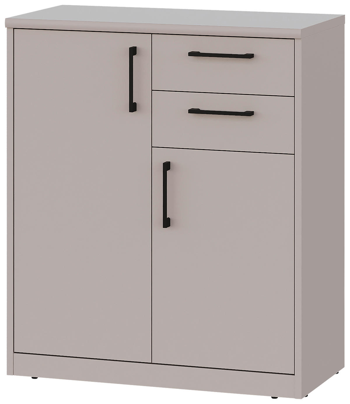 COMODĂ 72/84/36 cm  - cașmir/negru, Basics, plastic/material pe bază de lemn (72/84/36cm) - Xora