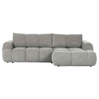 ECKSOFA Greige Flachgewebe  - Greige/Schwarz, KONVENTIONELL, Kunststoff/Textil (274/174cm) - Carryhome