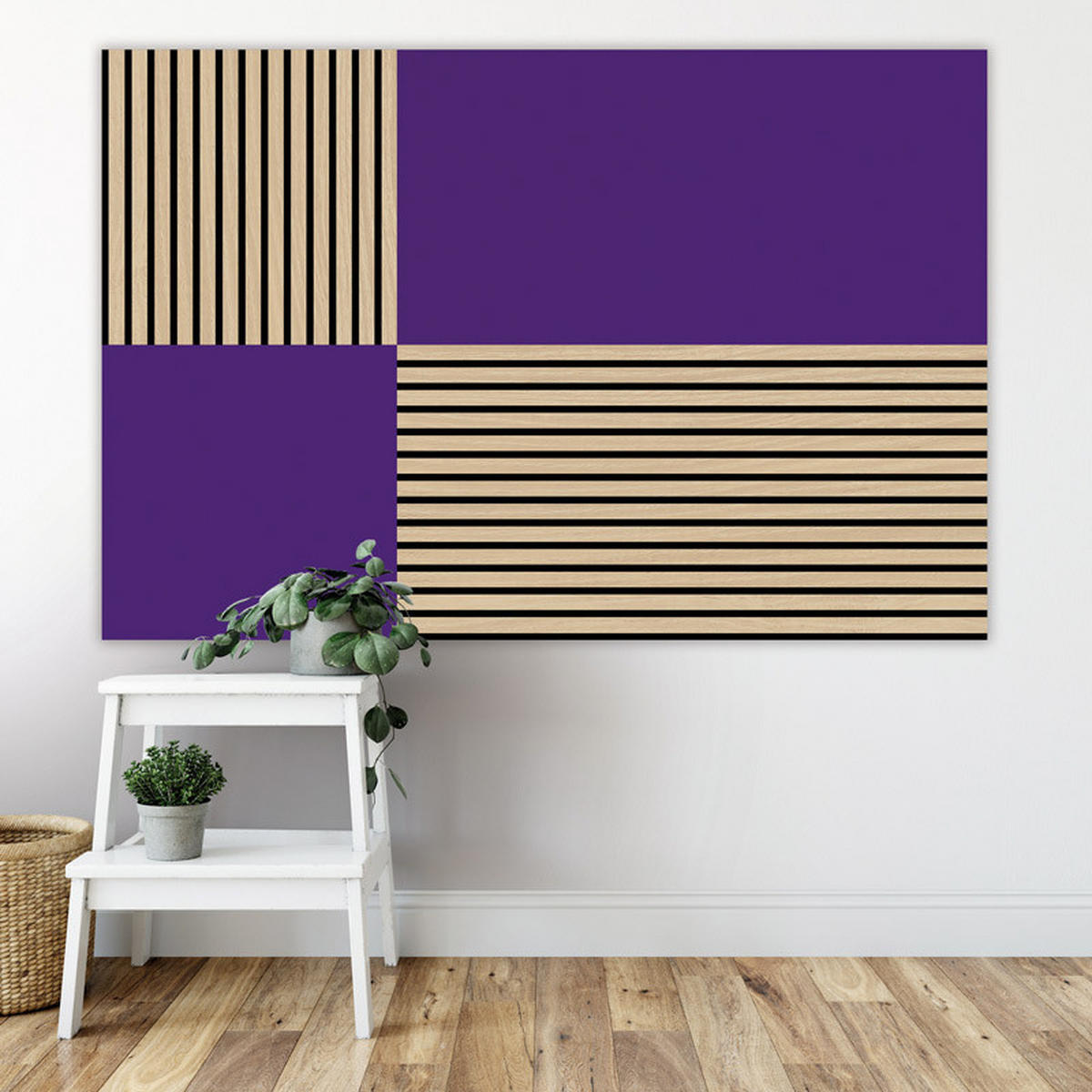 AKUSTIKPANEEL Modular Wall System rPet 52/52/0.6 cm  - Lila, MODERN, Kunststoff (52/52/0.6cm) - Jangal