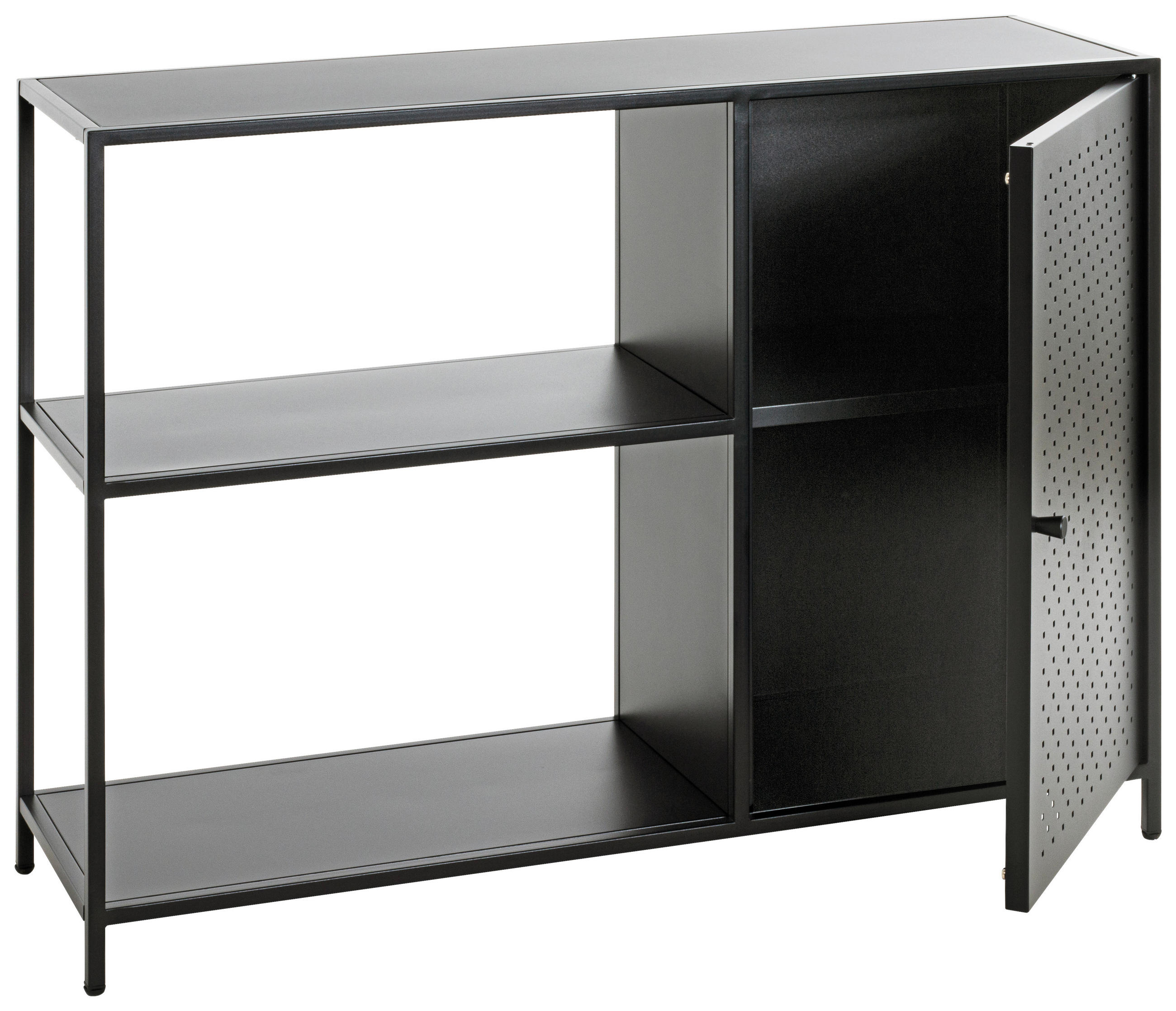 REGAL Schwarz - Schwarz, Design, Metall (100/75/30cm)