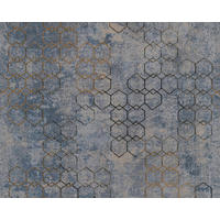 VINILNA TAPETA - zlate barve/modra, Design, papir (53*1000cm)