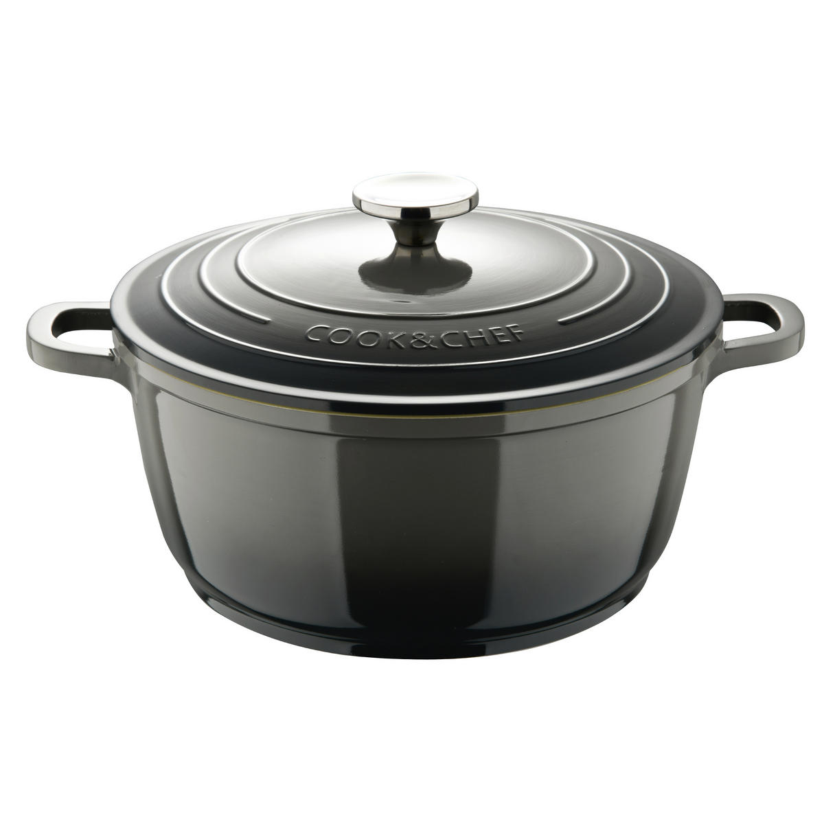 KOCHTOPFSET EXCALIBUR 2-teilig  - Grau, Basics, Metall - BERGNER