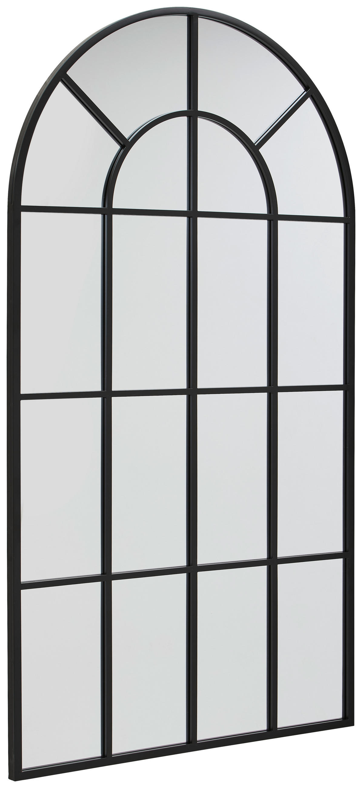 Mid.you Wandspiegel Schwarz 100x180x3 cm