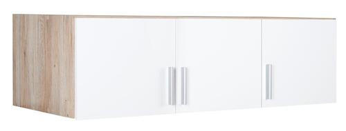 NADSTAVEC NA SKRIŇU, biela, farby duba, 136/39/54 cm - farby duba/biela, Konventionell, kompozitné drevo/plast (136/39/54cm) - Carryhome