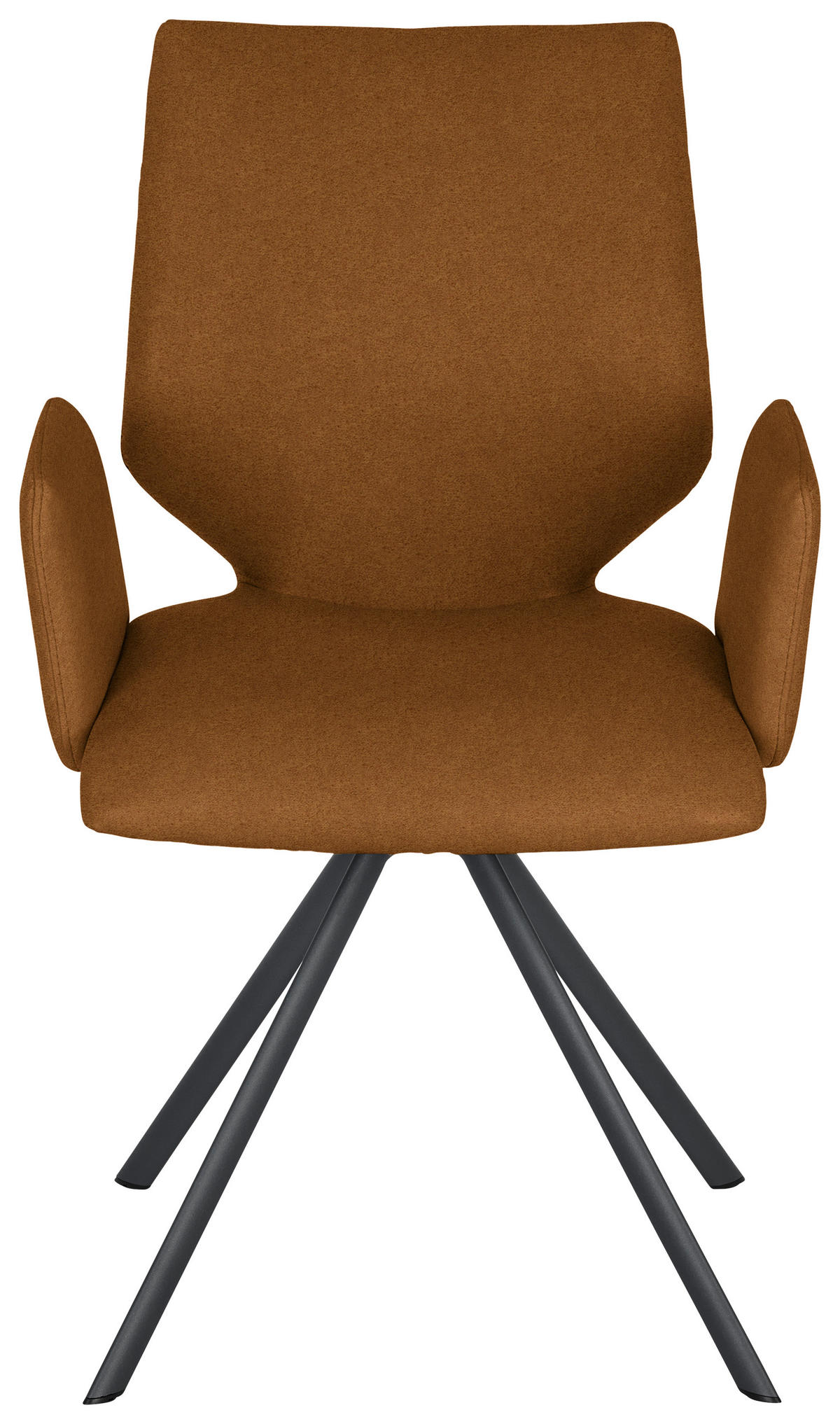 ARMLEHNSTUHL  Lederauswahl, Stoffauswahl, Typenauswahl, inklusive Armlehnen Mikrofaser  - Anthrazit/Senfgelb, Design, Textil/Metall (57/92/63cm) - Venjakob