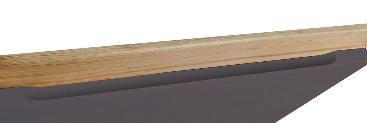 KÜCHENLEERBLOCK 300 cm   in Grau, Eiche Wotan  - Eiche Wotan/Grau, Design, Holzwerkstoff (300cm) - Held