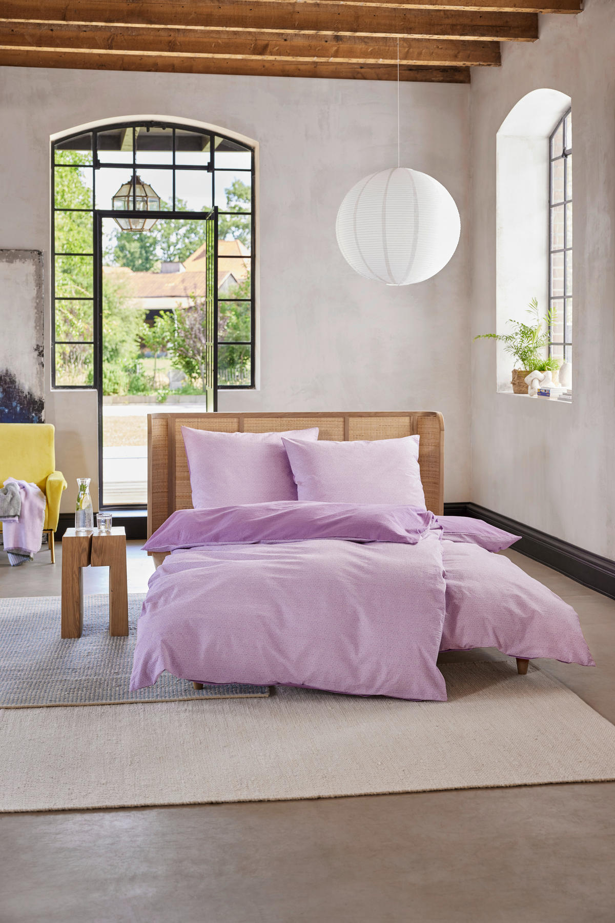 WENDEBETTWÄSCHE E-Caja Seersucker 135/200 cm  - Lila/Flieder, Basics, Textil (135/200cm) - Esprit