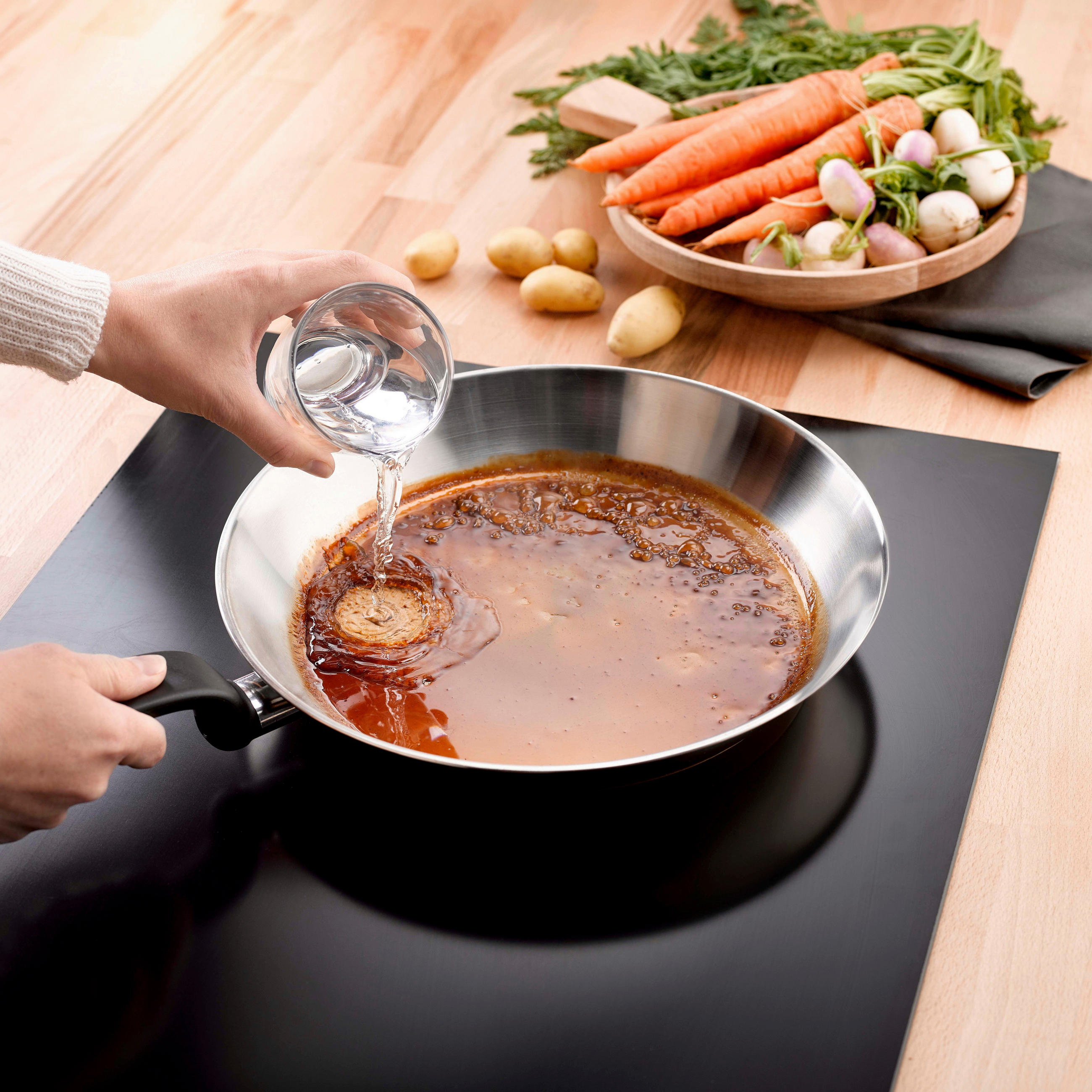 STEKPANNA   24 cm  - stålfärgad, Design, metall (24cm) - Tefal