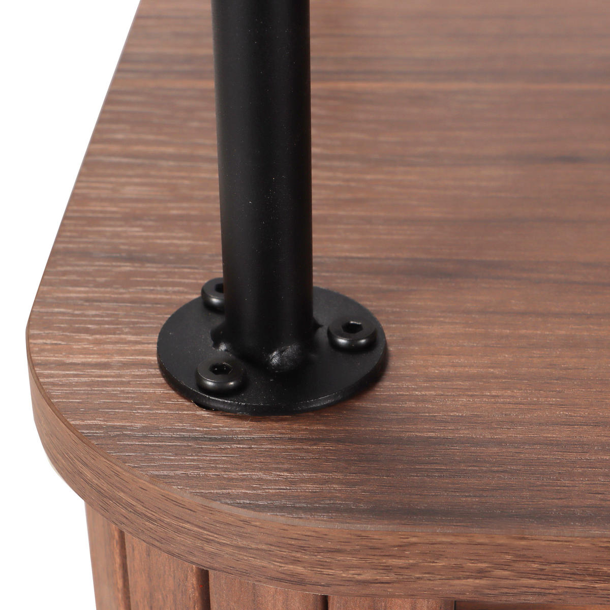 COUCHTISCH - Walnussfarben/Schwarz, Design, Holzwerkstoff/Metall (100/60/55cm) - Livetastic
