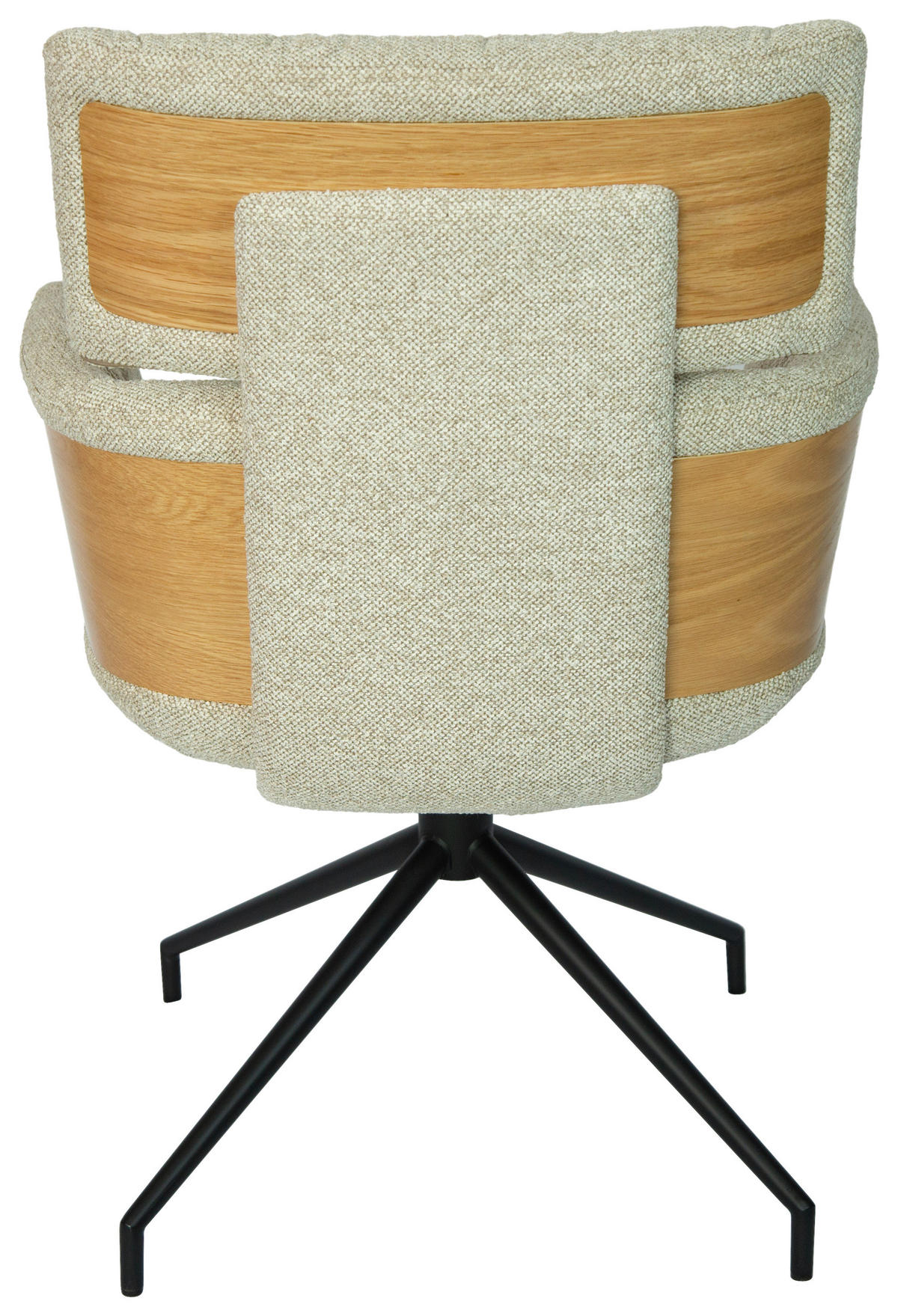 ARMLEHNSTUHL  in Eisen Webstoff  - Taupe/Eichefarben, Design, Holz/Textil (62/92/66cm) - Dieter Knoll