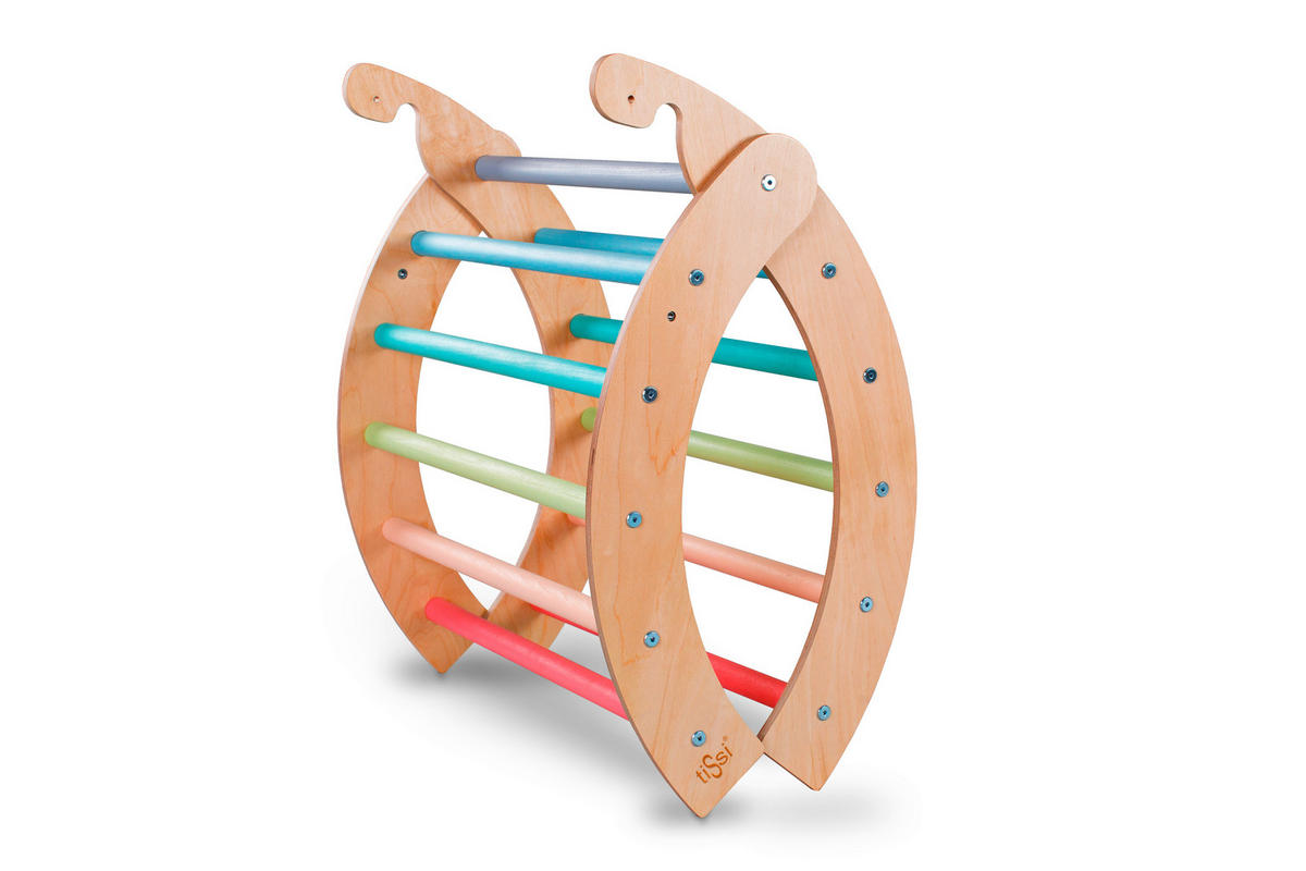 KLETTERGERÜST  - Multicolor, Basics, Holz (80/60/45cm) - tiSsi