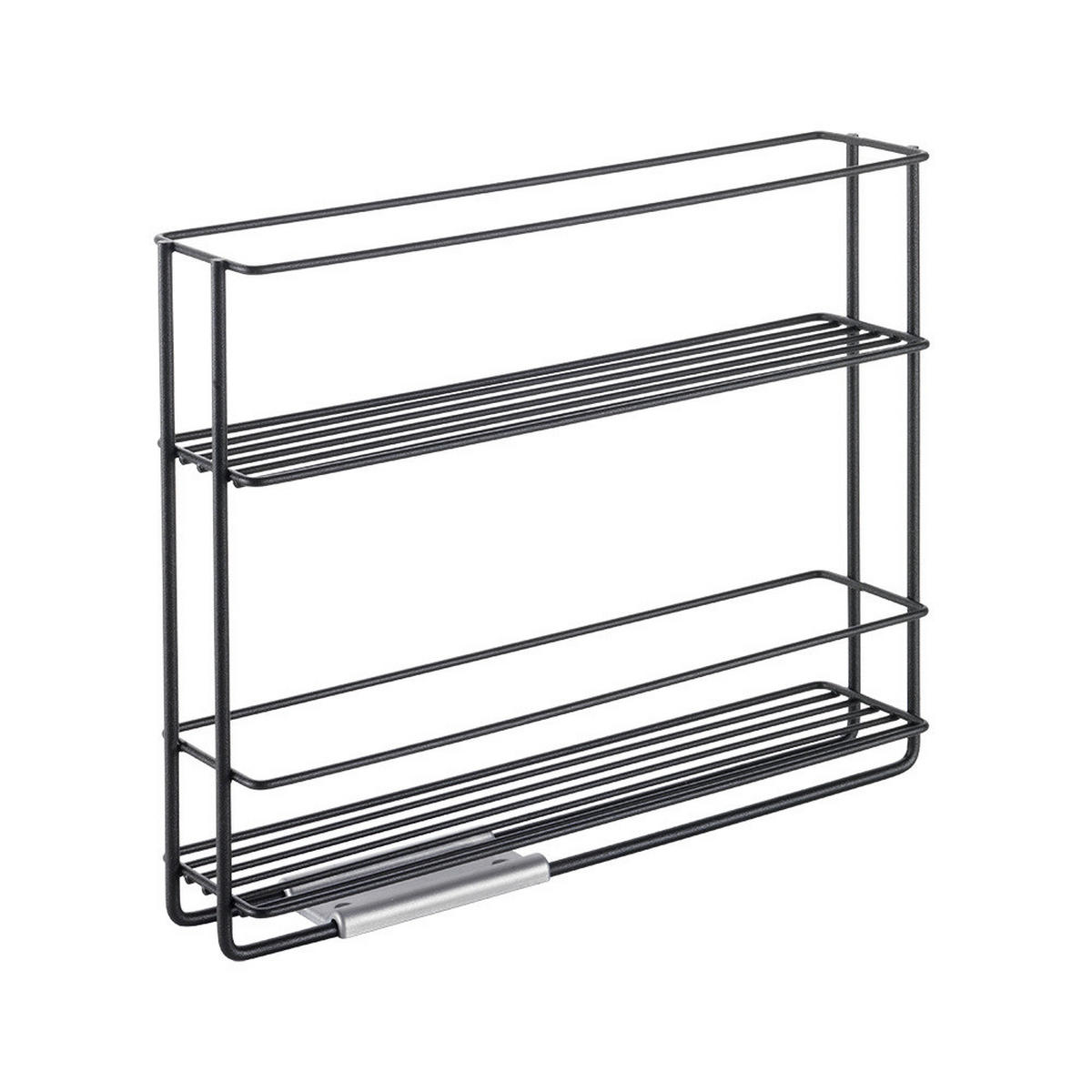 GEWÜRZREGAL - Schwarz, Basics, Metall (6/22/28cm) - Metaltex