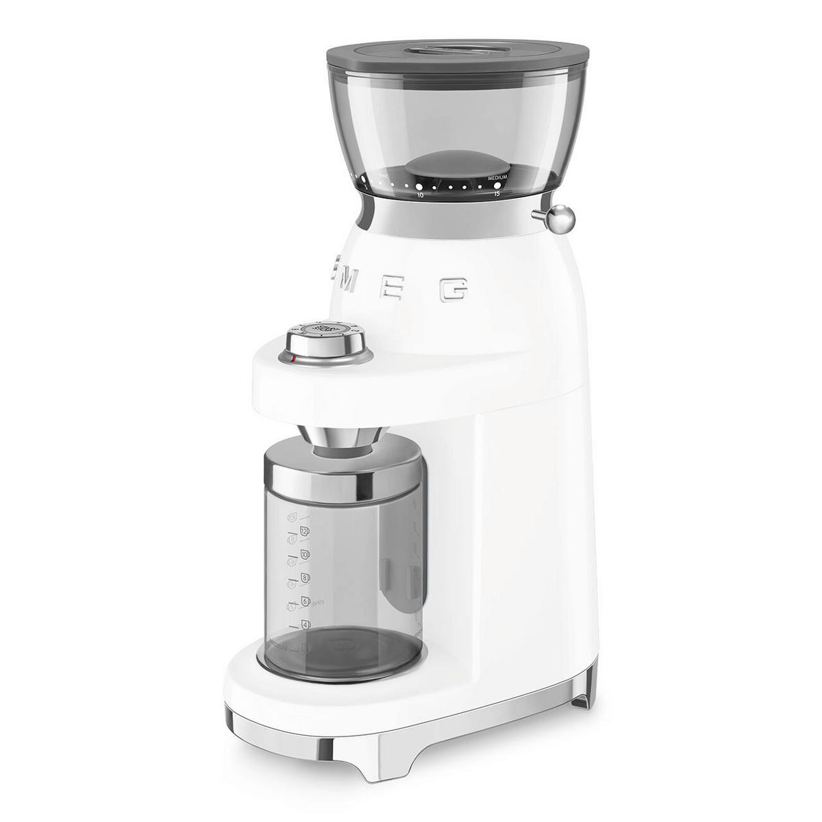 MLINČEK ZA KAVO  50`Style  15/35/22 cm                 - bela/visoki sijaj, Basics, kovina/umetna masa (15/35/22cm) - SMEG