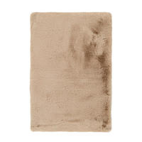 HOCHFLORTEPPICH 65/100 cm Rabbit 425 Beige Beige rechteckig  - Beige, KONVENTIONELL, Kunststoff/Textil (65/100cm) - Kayoom