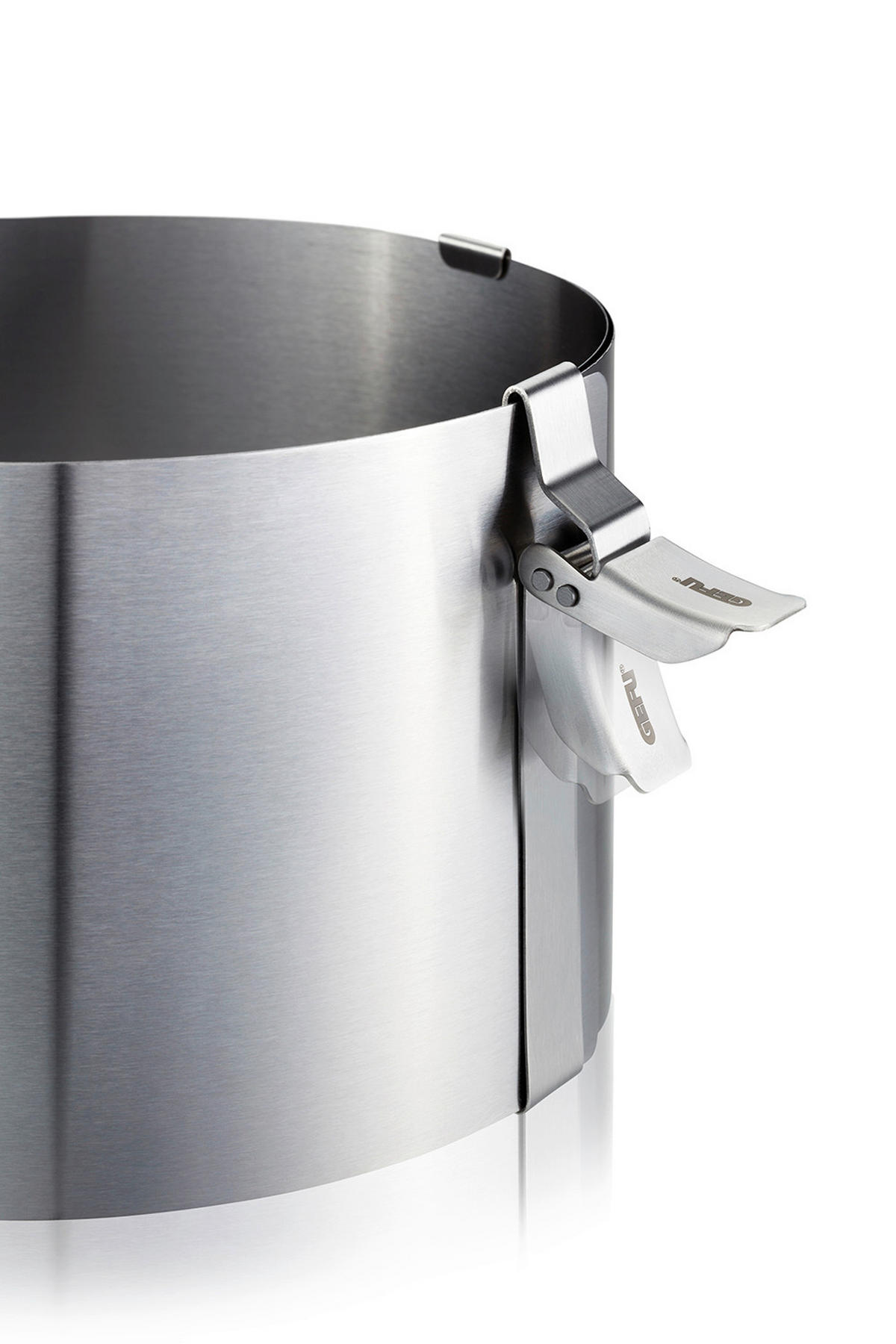 OBRUČ ZA TORTU TONDO CLIP  - srebrne boje, Basics, metal (16/10cm) - Gefu