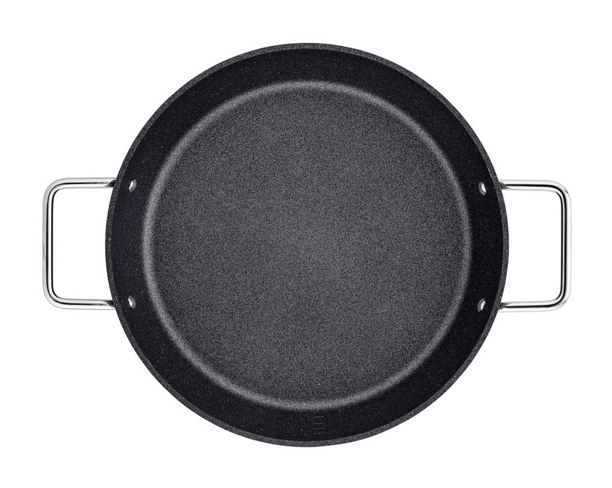 SERVIERPFANNE ADAMANT 28 cm  - Schwarz, Basics, Metall (28cm) - Fissler