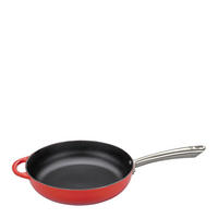 PÁNEV NA SMAŽENÍ  smalt  28/7,5 cm  - červená, Basics, kov (28/7,5cm) - KÜCHENPROFI