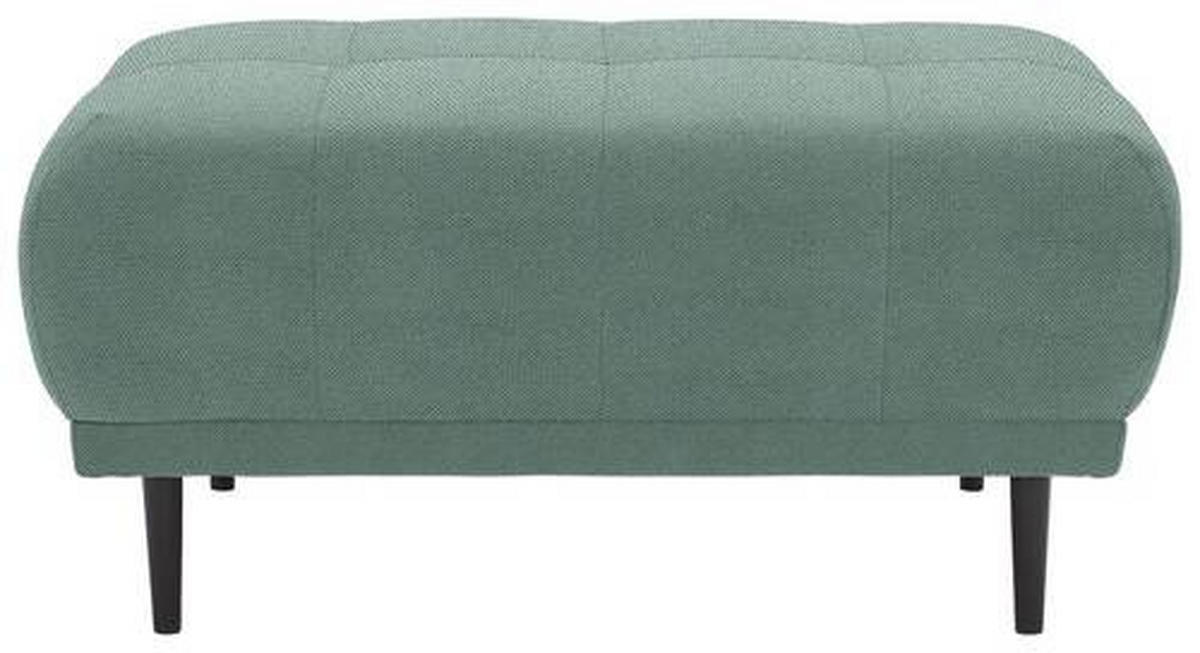 HOCKER in Textil Grün  - Schwarz/Grün, Design, Holz/Textil (93/45/77cm) - Stylife
