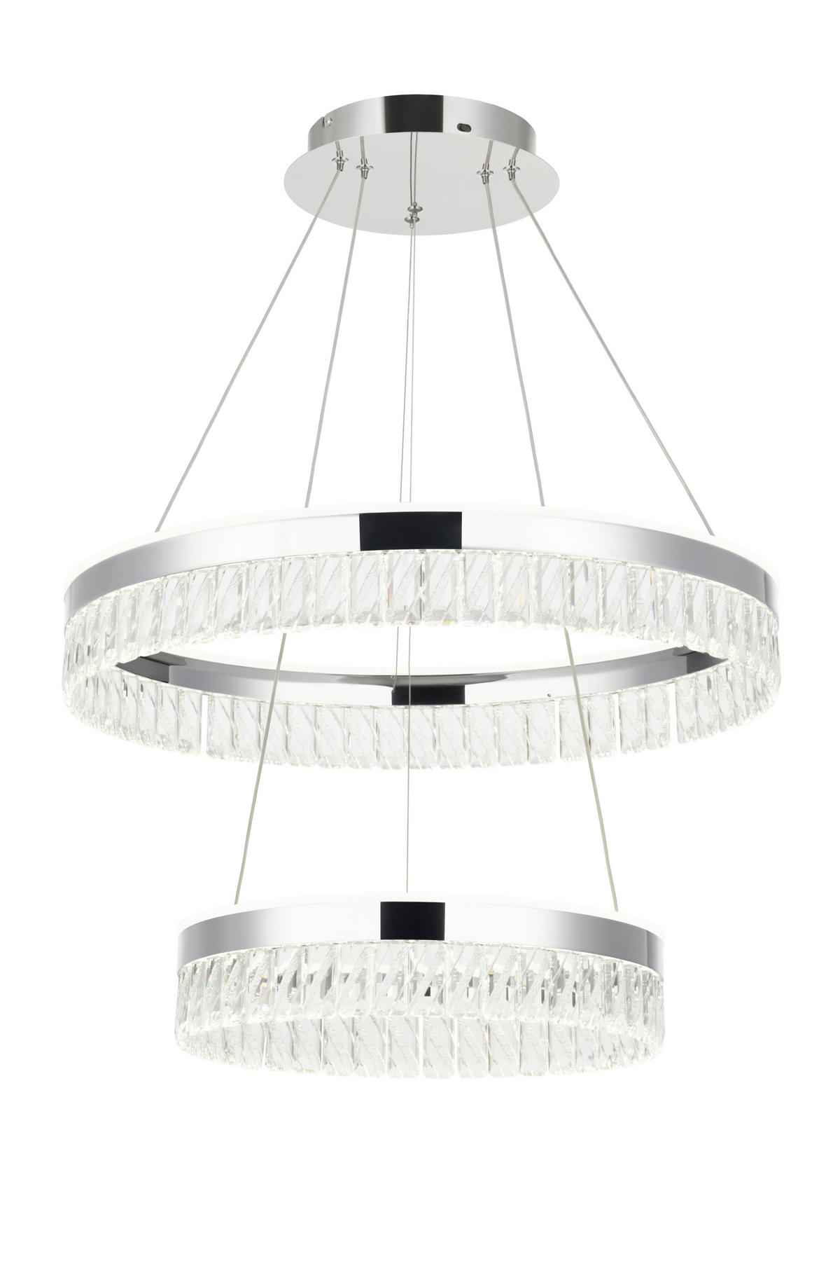 LED-HÄNGLAMPA Bunda 60/150 cm  - klar, Design, metall/glas (60/150cm) - Glandor