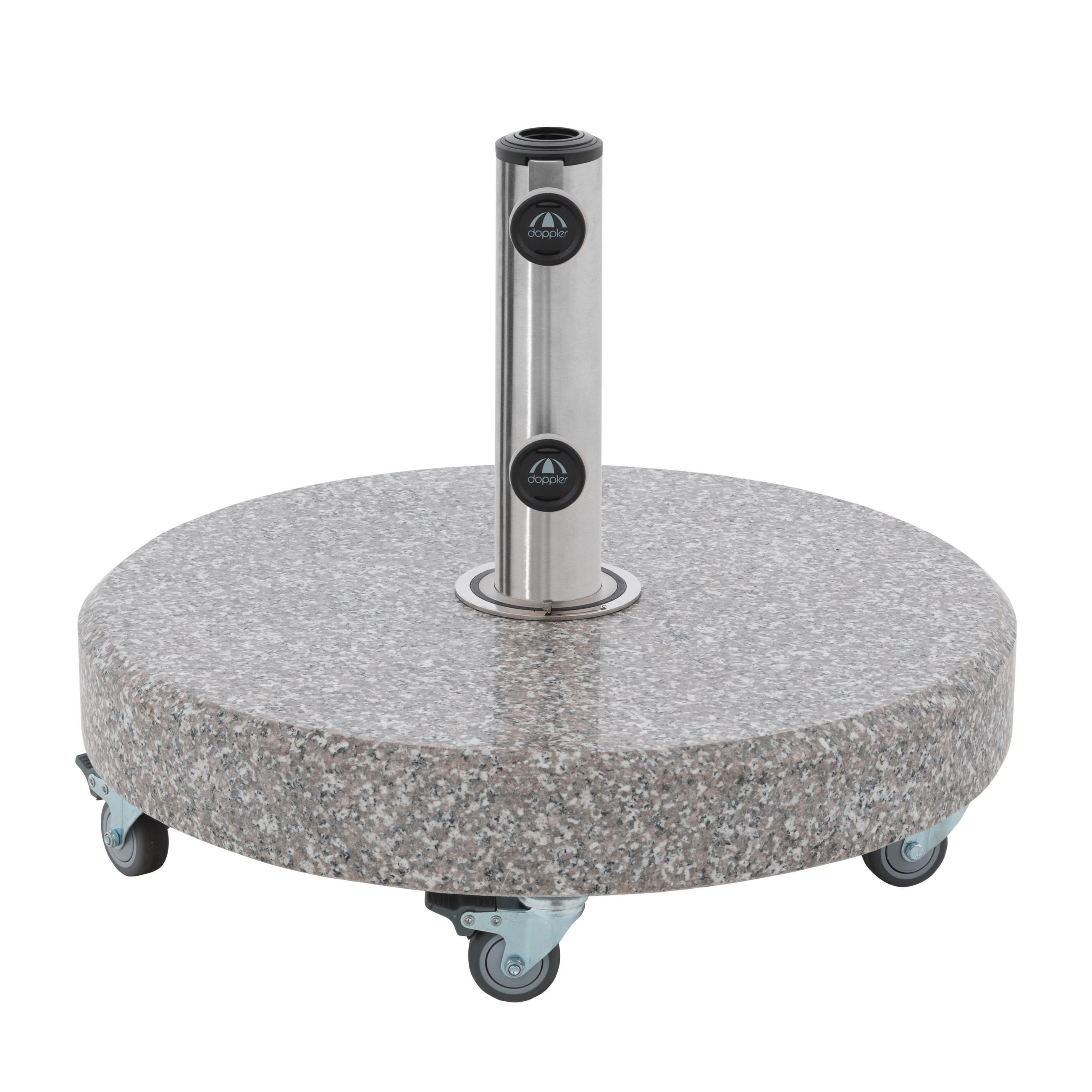 SONNENSCHIRMSTÄNDER Granit Grau  - Grau, Basics, Stein (45/10/45cm) - Doppler