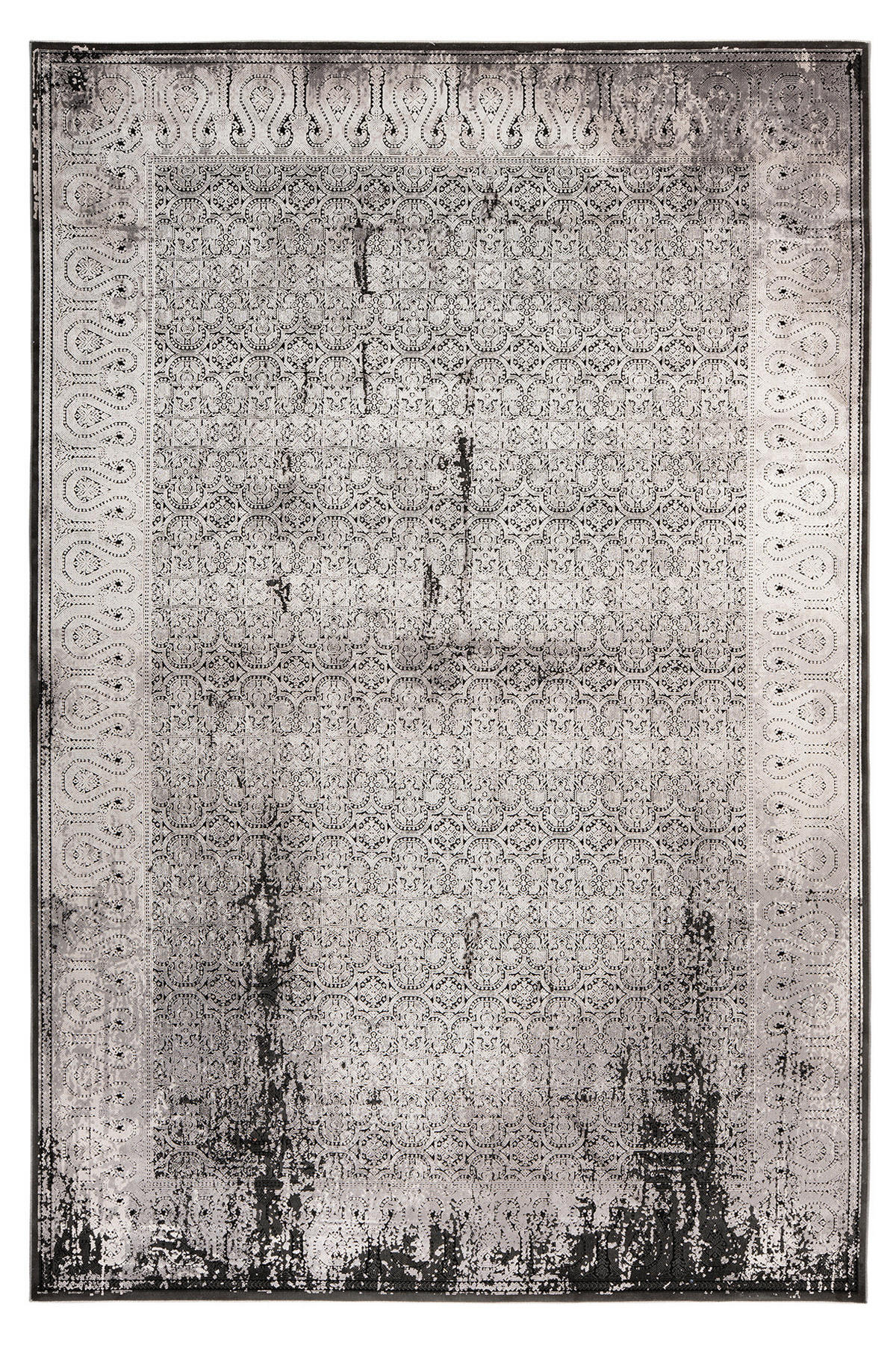 WEBTEPPICH 80/150 cm My Eden of Obsession Grau, Schwarz  - Schwarz/Grau, Design, Textil (80/150cm) - Obsession