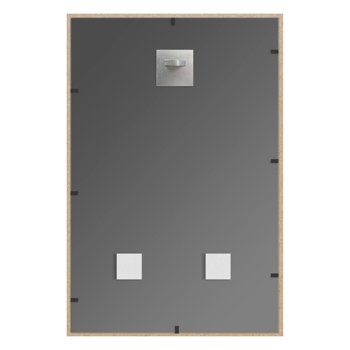 DEKOSPIEGEL  40/60 cm   in rechteckig  - Eichefarben, Basics, Glas/Holz (40/60cm)