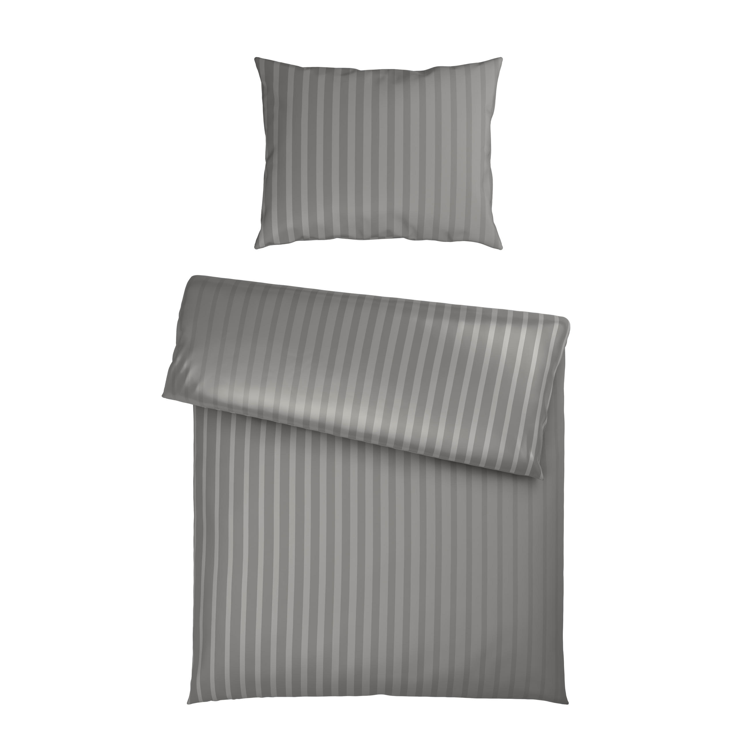 POVLEČENÍ, satén, barvy stříbra, 140/200 cm - barvy stříbra, textil (140/200cm) - Dieter Knoll