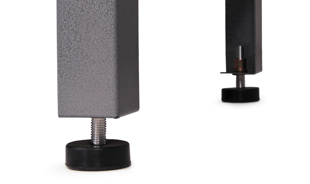 WERKBANKSET 120/205/60 cm  - Anthrazit/Grau, Basics, Holz/Metall (120/205/60cm)