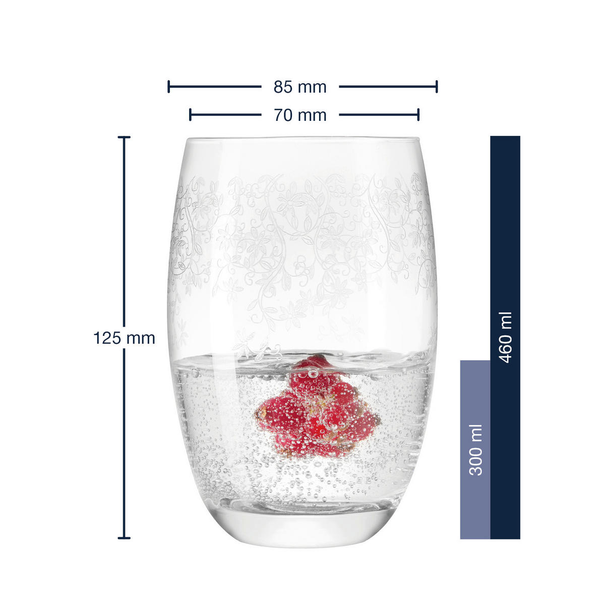 GLÄSERSET Chateau 6-teilig  - Transparent, LIFESTYLE, Glas (460ml) - Leonardo