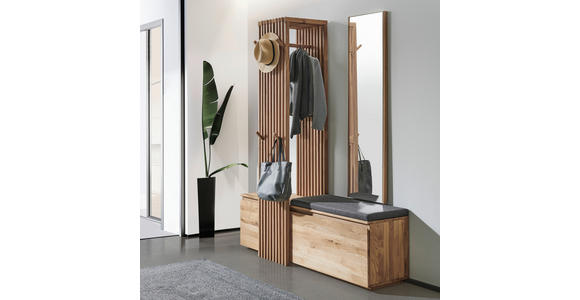 GARDEROBE in 157/195/51 cm - Eichefarben, Natur, Glas/Holz (157/195/51cm) - Linea Natura