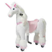 KONJIĆ ZA LJULJANJE  Einhorn  - bijela/ružičasta, Basics, metal/tekstil (76/27/85cm) - My Baby Lou