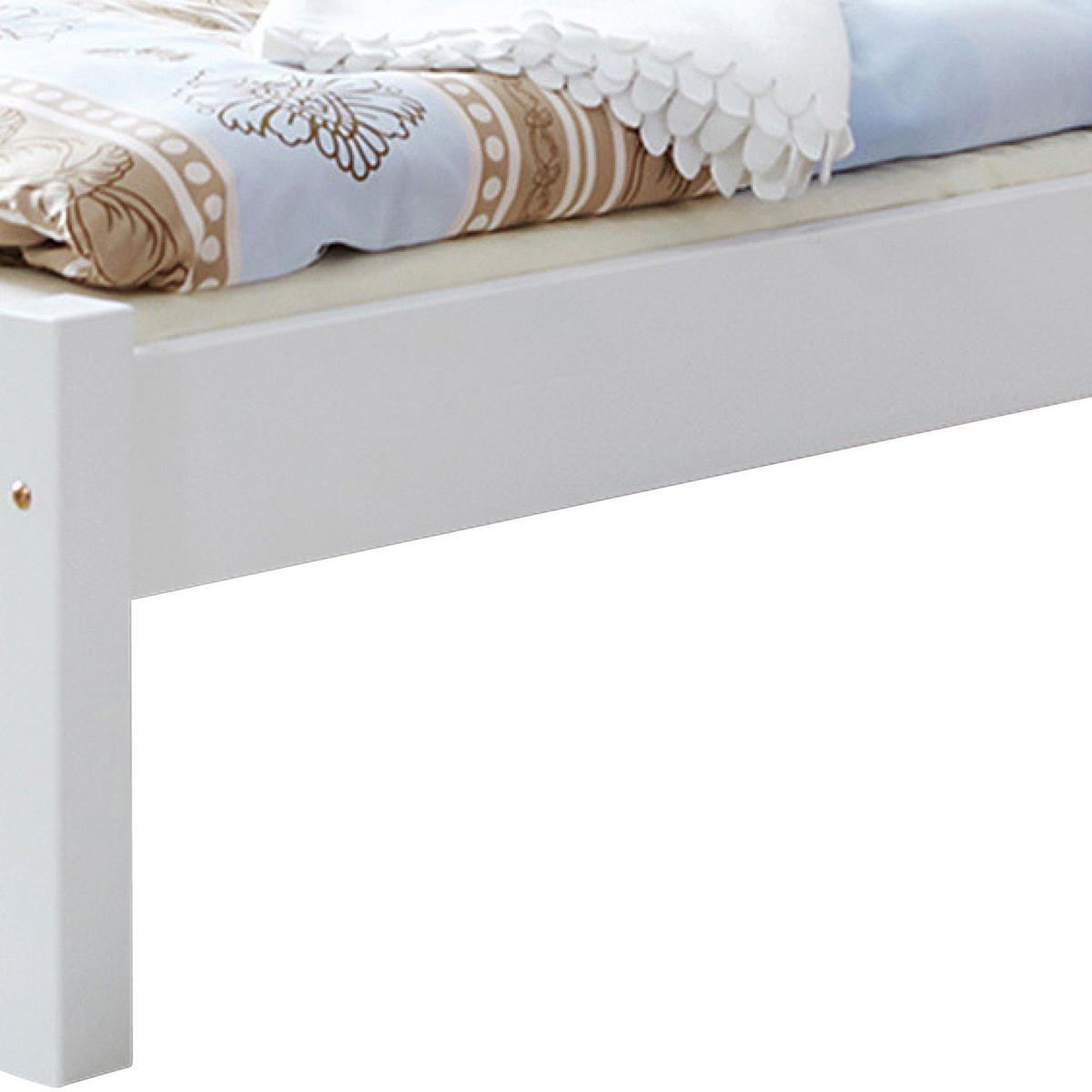 BETT 100/200 cm  in Weiß  - Weiß, KONVENTIONELL, Holz (100/200cm) - MID.YOU