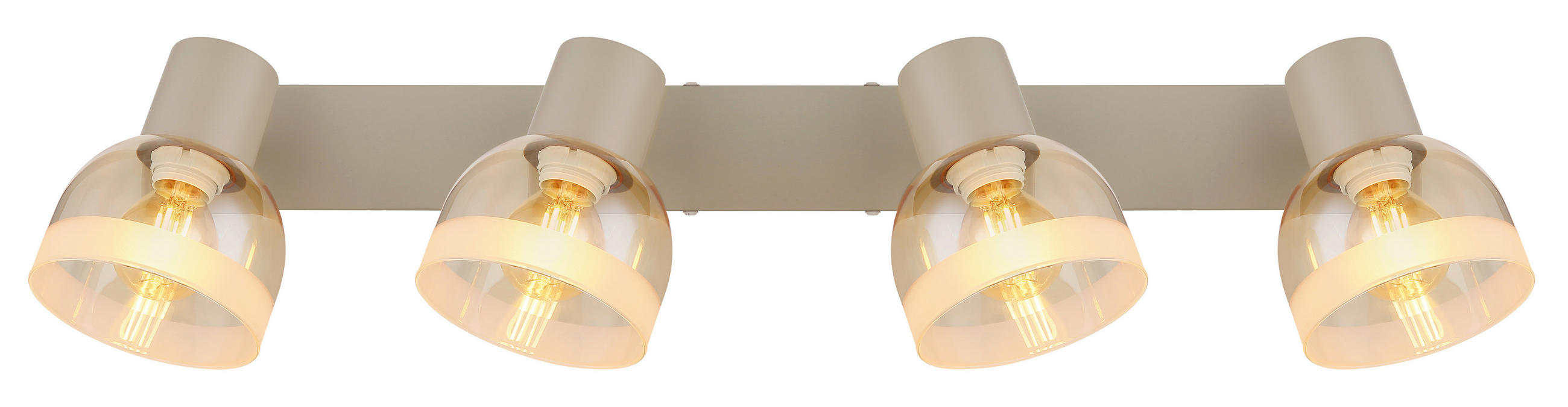 STRAHLER Kairo 56/10/14 cm  - Sandfarben/Orange, Design, Glas/Metall (56/10/14cm) - Globo