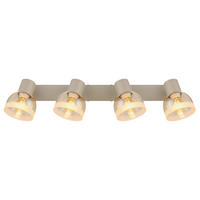 STRAHLER Kairo 56/10/14 cm  - Sandfarben/Orange, Design, Glas/Metall (56/10/14cm) - Globo