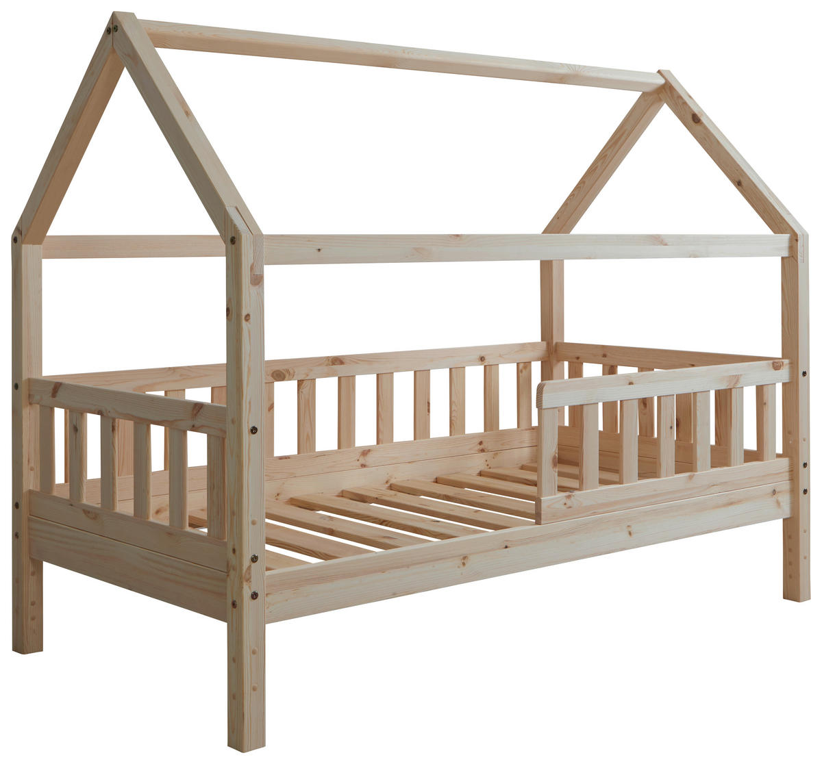 HAUSBETT 80/160 cm Naturfarben  - Naturfarben, Modern, Holz (80/160cm) - MID.YOU
