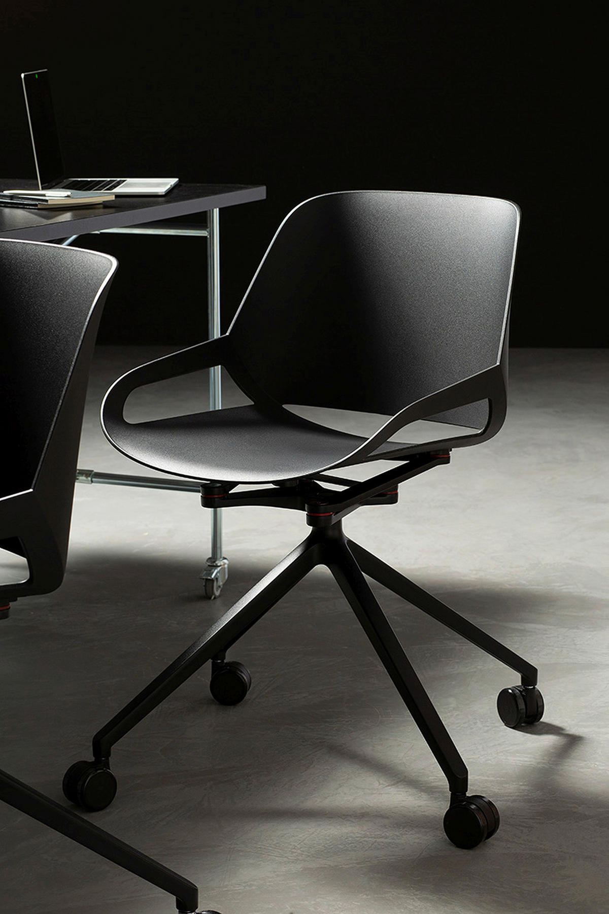 BESUCHERSTUHL  in Schwarz  - Schwarz, Basics, Kunststoff/Metall (50/72/52cm) - Aeris