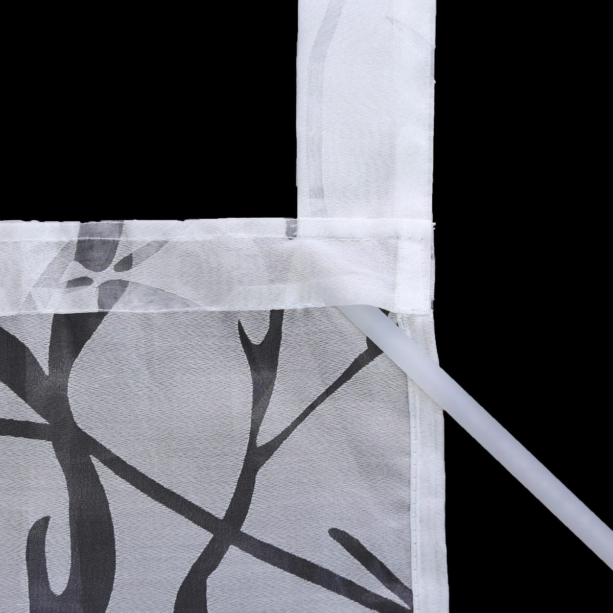 FLÄCHENVORHANG   transparent   57/145 cm  - Weiß Hochglanz, Basics, Textil (57/145cm) - Joyswahl
