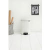 PEDÁLOS SZEMETES 12 l  - fehér, Basics, fém (12l) - Brabantia