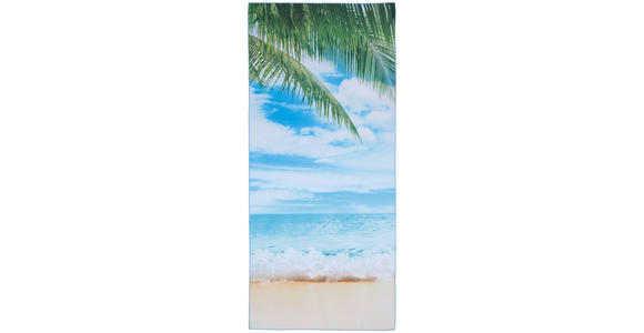 STRANDTUCH BEACH Blau, Multicolor 80/180 cm  - Blau/Multicolor, Basics, Textil (80/180cm) - Esposa
