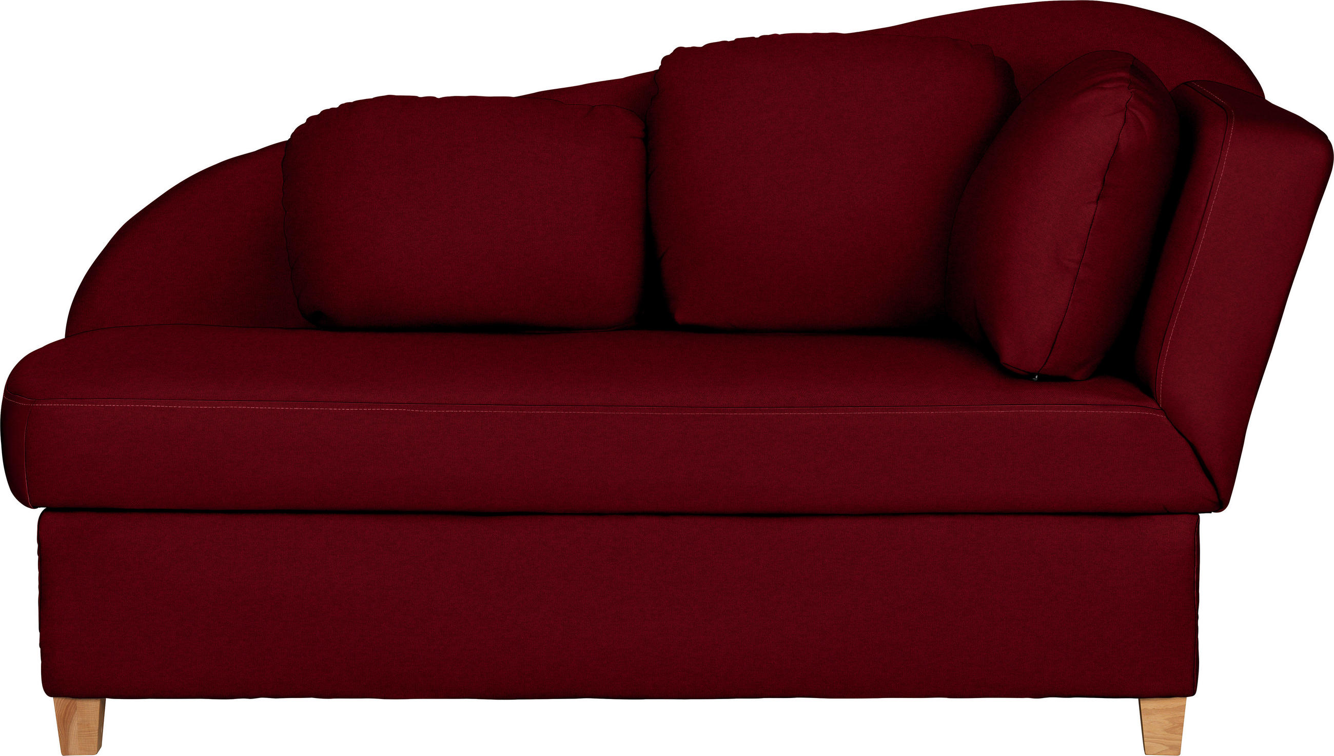 LIEGE Chenille, Flachgewebe Bordeaux  - Bordeaux, LIFESTYLE, Holz/Textil (180/97/85cm) - Livetastic